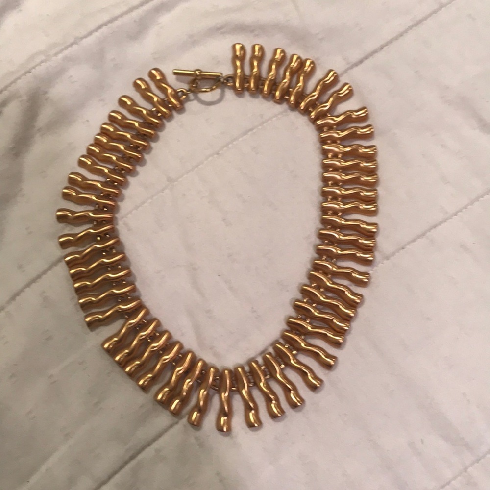 Gold statement necklace